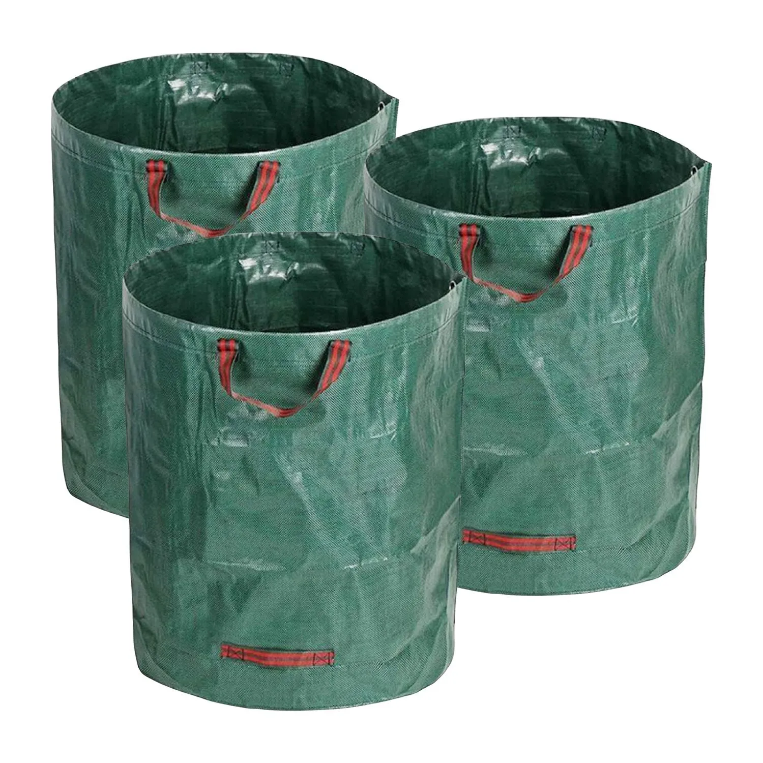 72-Gal Durable Garden Waste Bags, 3 Pack, Sturdy Handles, NOVEDEN