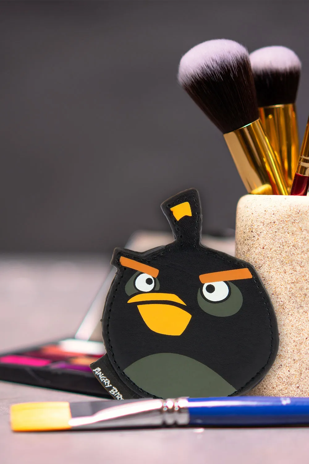 Angry Birds Black Compact Mirror