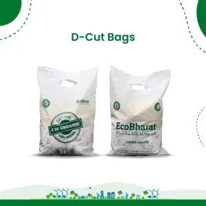 Biodegradable and Compostable D-cut Carry Bags 11x18(70pcs)