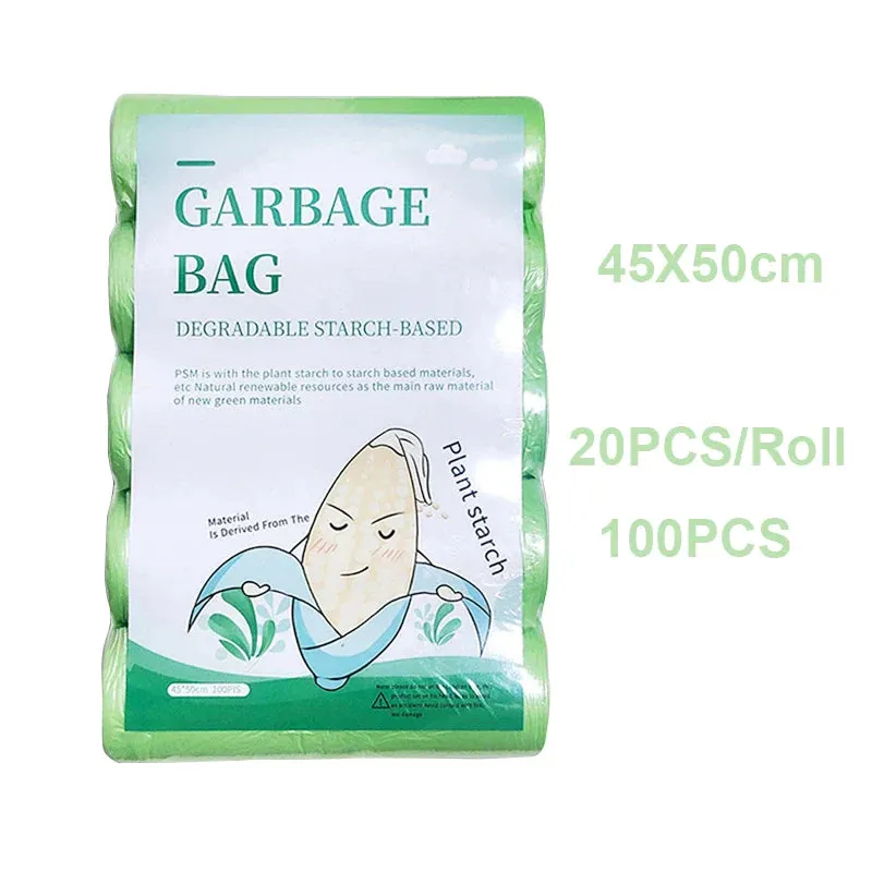 Biodegradable Garbage Bags Ecological Products Disposable For Trash Can Home And Kitchen Wastebasket Compostable Good Household