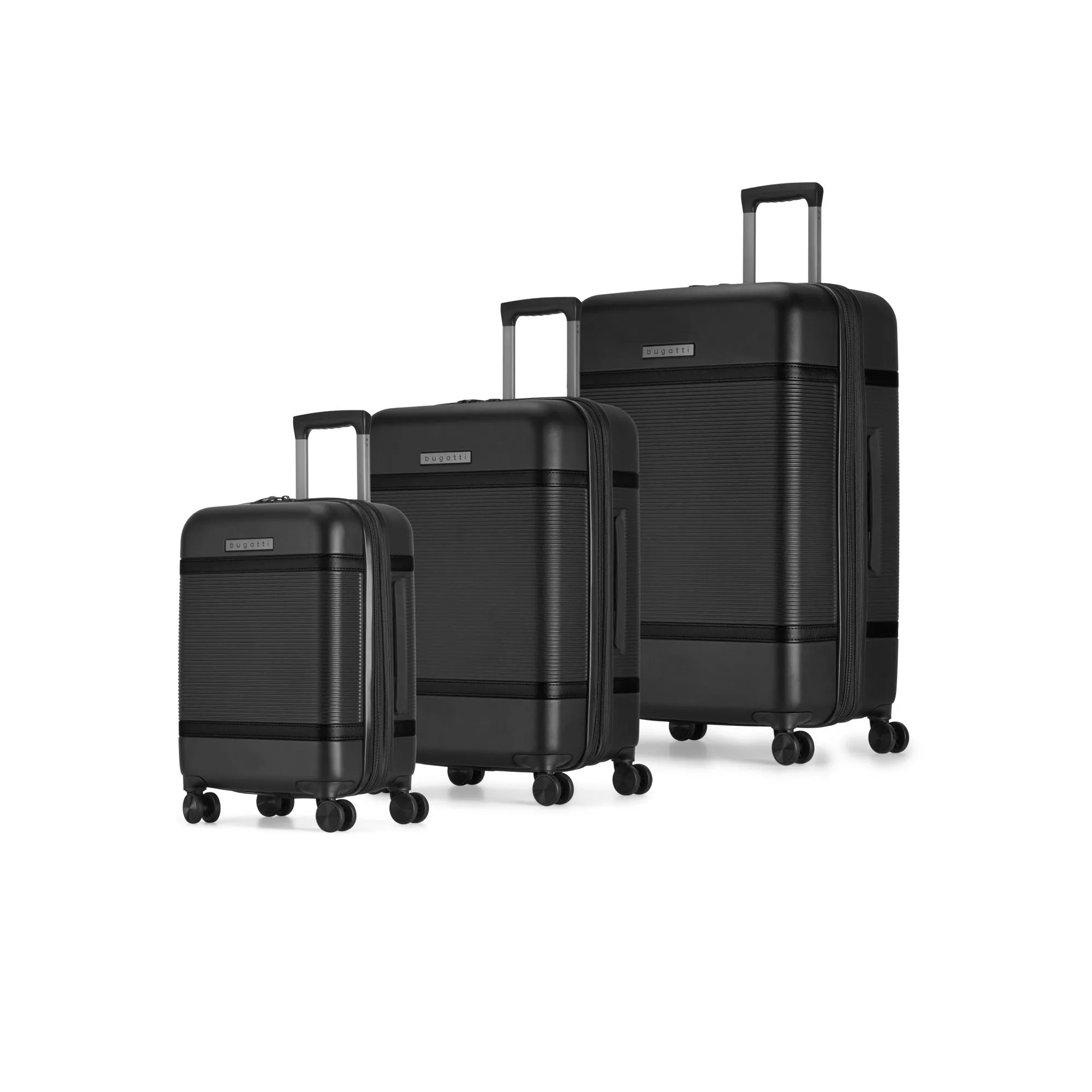 Luxury Bugatti Wellington 3-Piece Luggage Set - Stylish and Durable Travel Bags