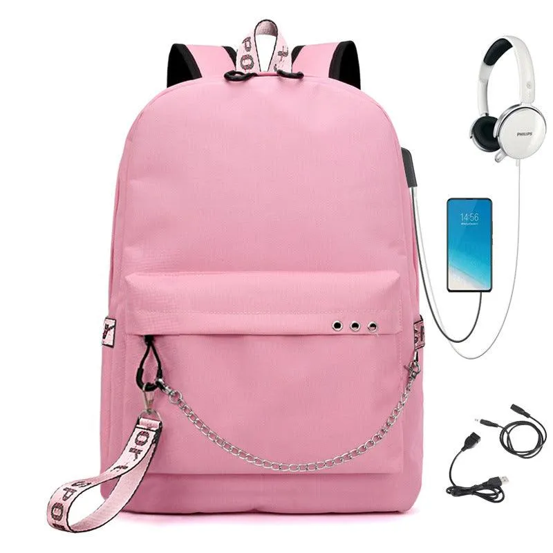 Canvas Backpack - Pink