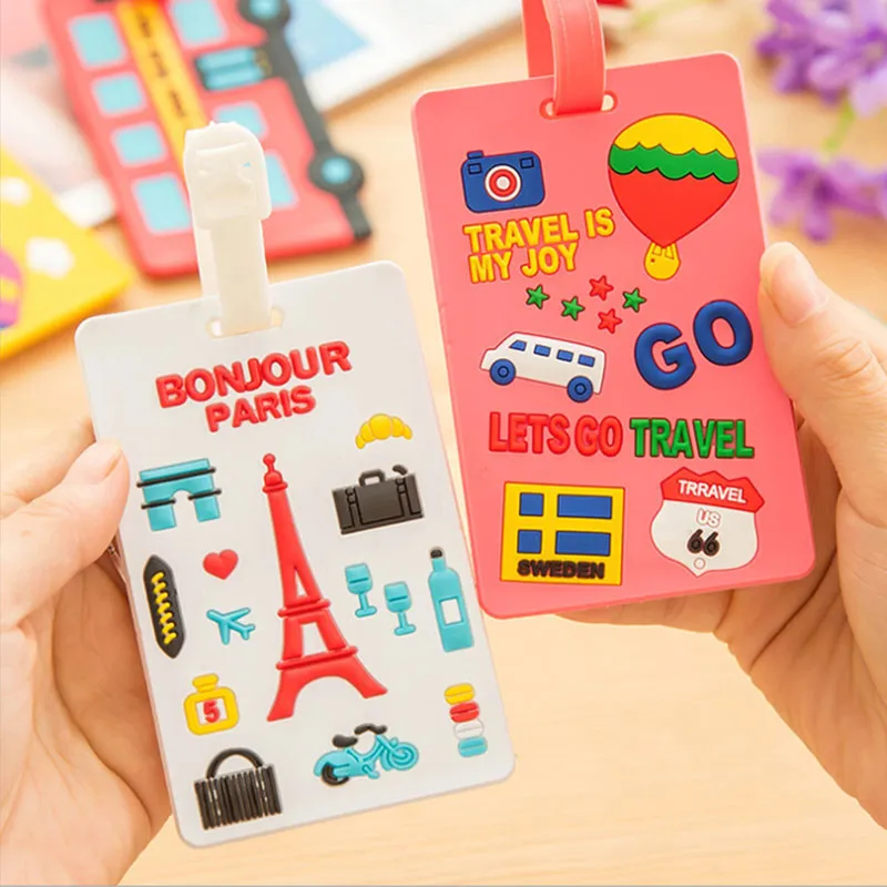 Cute Silicone Travel Airplane Luggage Tag