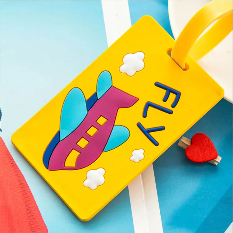 Cute Silicone Travel Airplane Luggage Tag