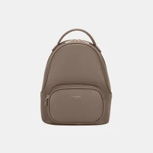 David Jones PU Leather Handle Backpack