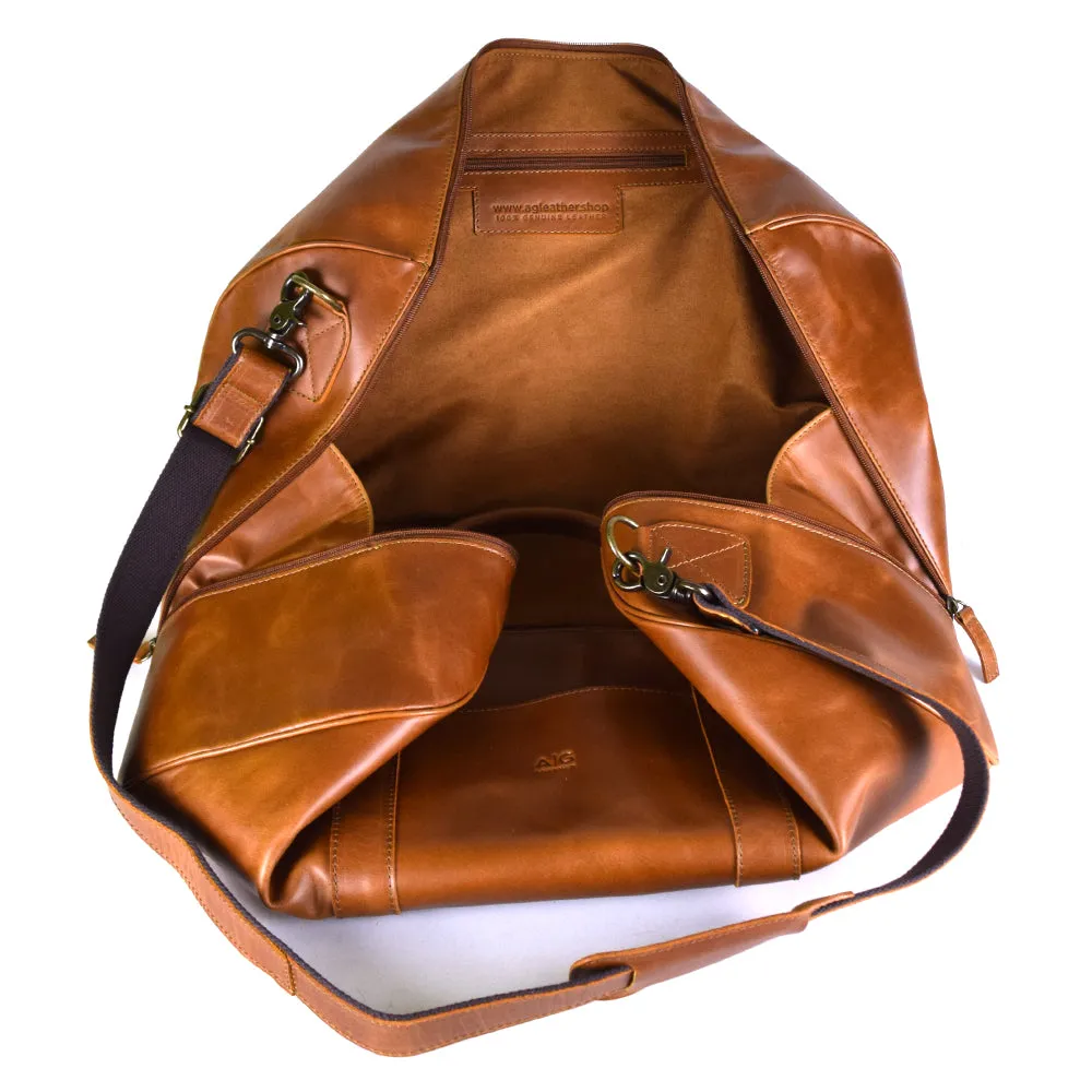 Duffel X-Large in Cognac Leather