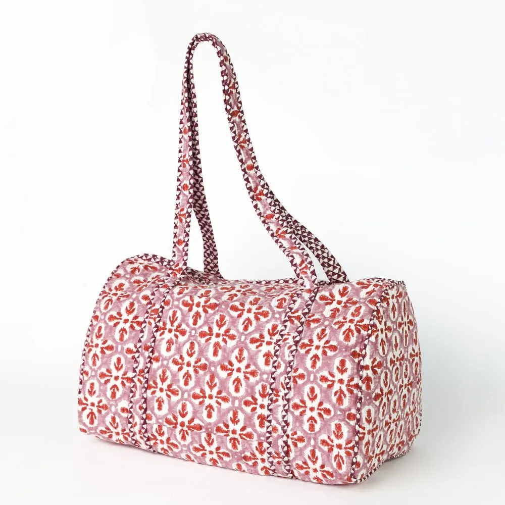 Fleur de Lis Rose Duffel Bag