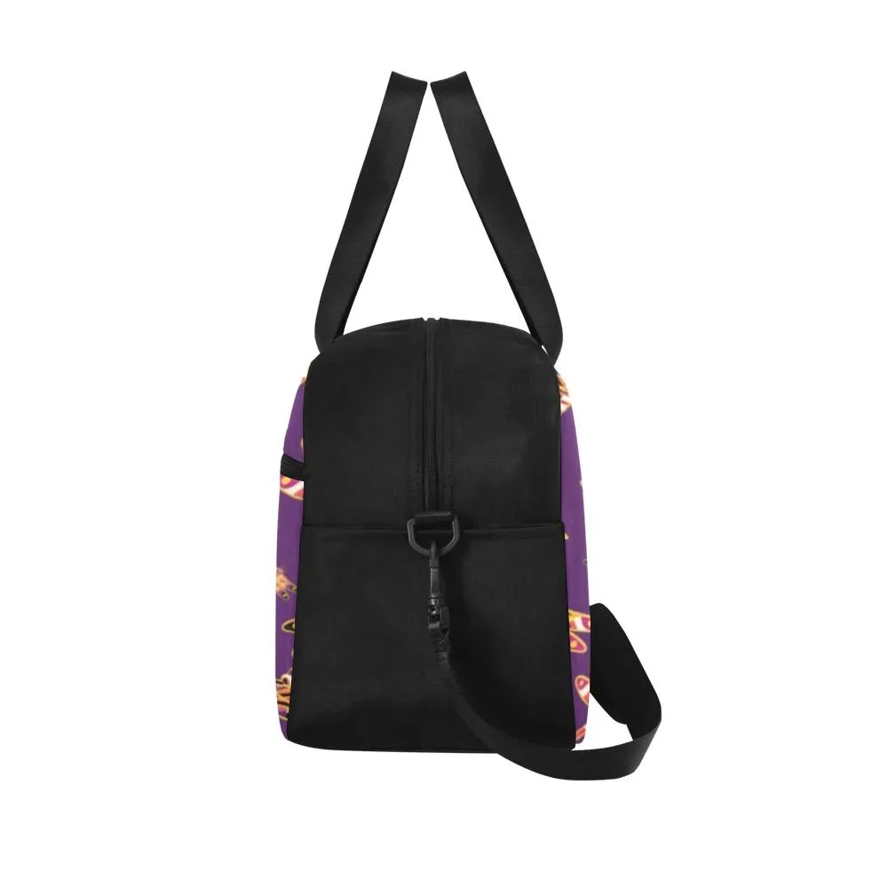 Gathering Yellow Purple Fitness Handbag