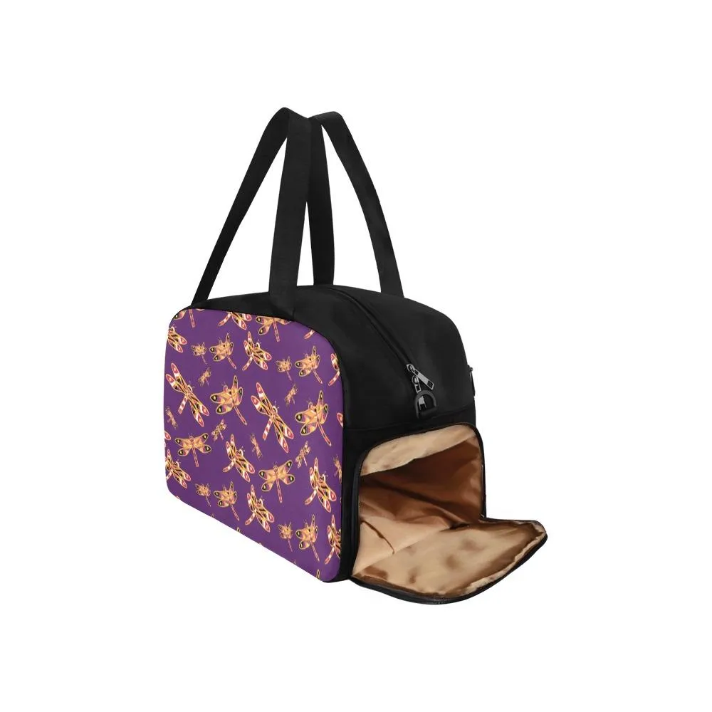 Gathering Yellow Purple Fitness Handbag