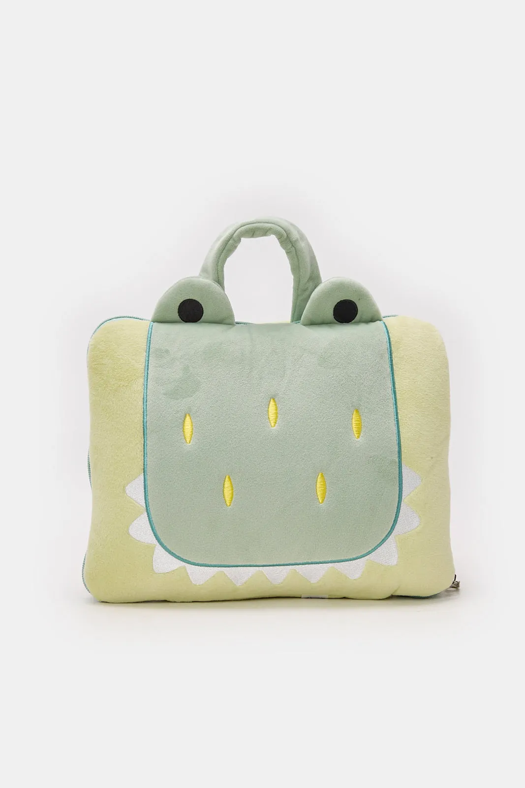 Green Dinosaur Backpack With Blanket