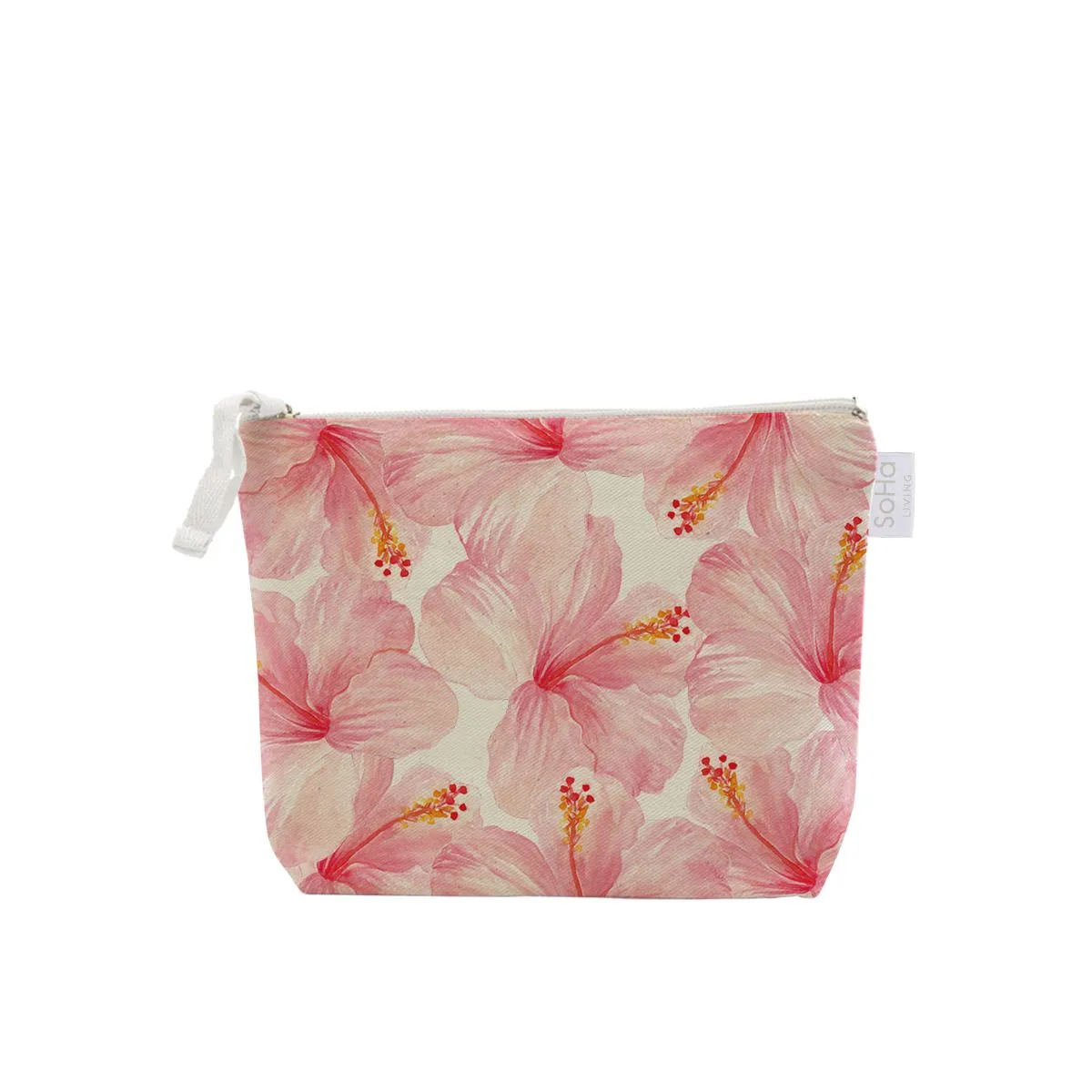 Hibiscus Bouquet Cosmetic Bag, Small