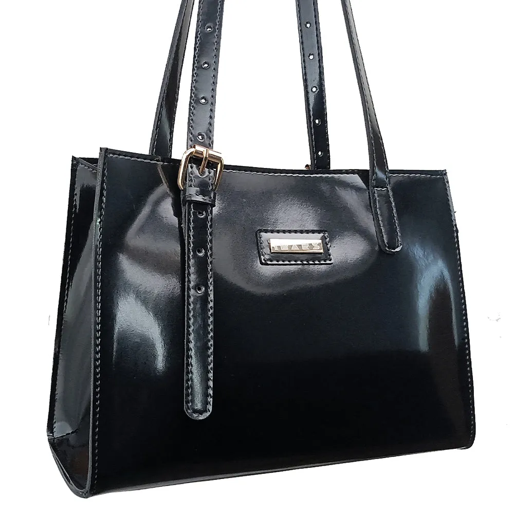 IMARS Stylish Handbag Black For Women & Girls (Shoulder Bag) Made With Faux Leather