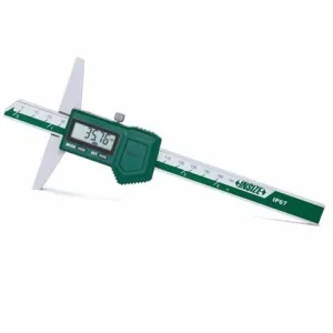 Insize 1149-200 Digital Depth Gauge 0-200mm Range ±0.03mm Accuracy IP67 Dust/Waterproof