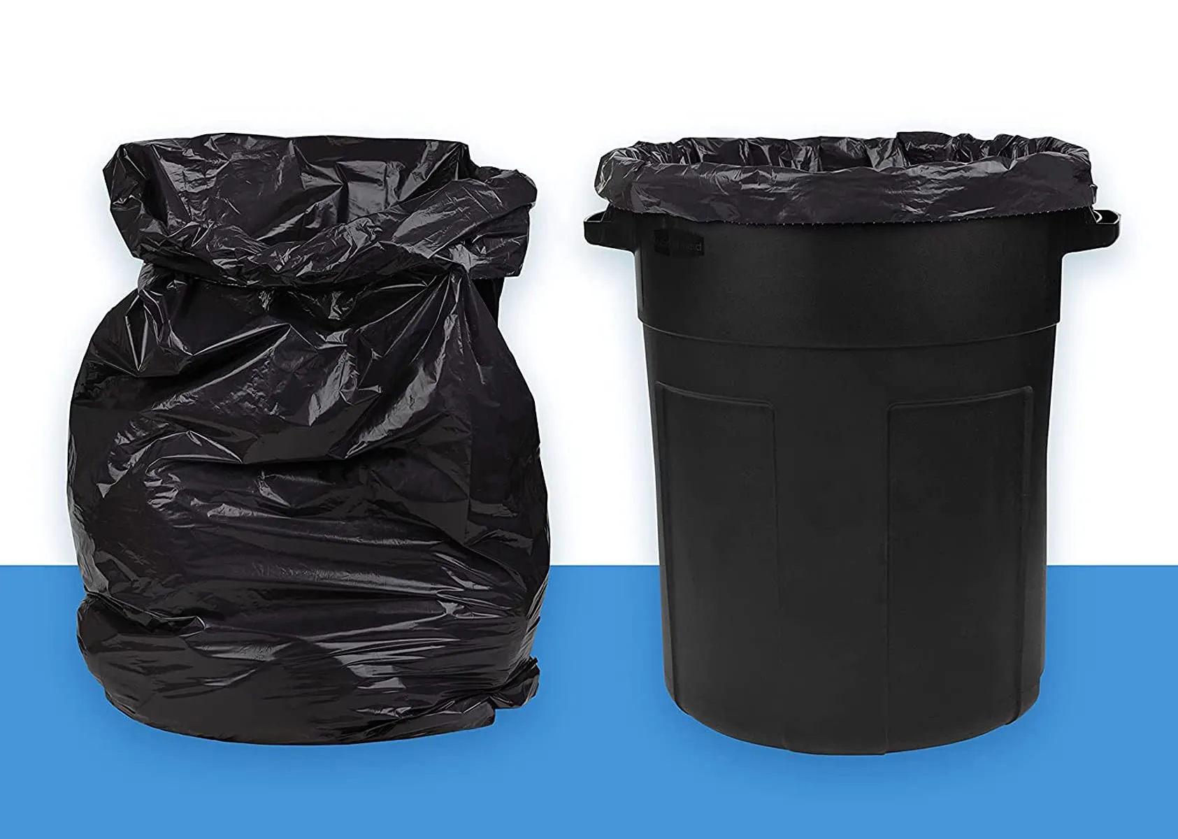 Kuber Industries Large 75 Garbage Bags/Dustbin Bags, 24x30 Inches (Black)-HS41KUBMART24049