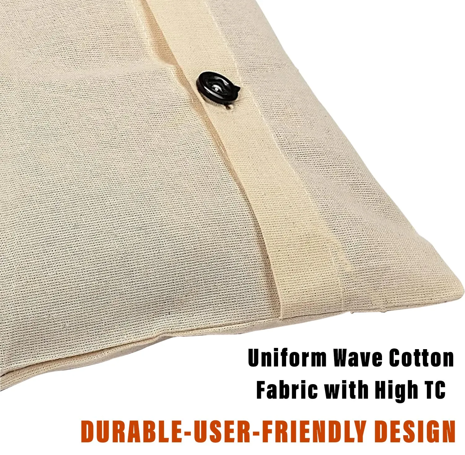 Kuber Industries Saree Bags | Clothes Bags for Storage | Cotton Wardrobe Organizer | Mesh Window Cloth Storage Bags Set | Single Packing Saree Cover with Button | Pack of 15 | Cream