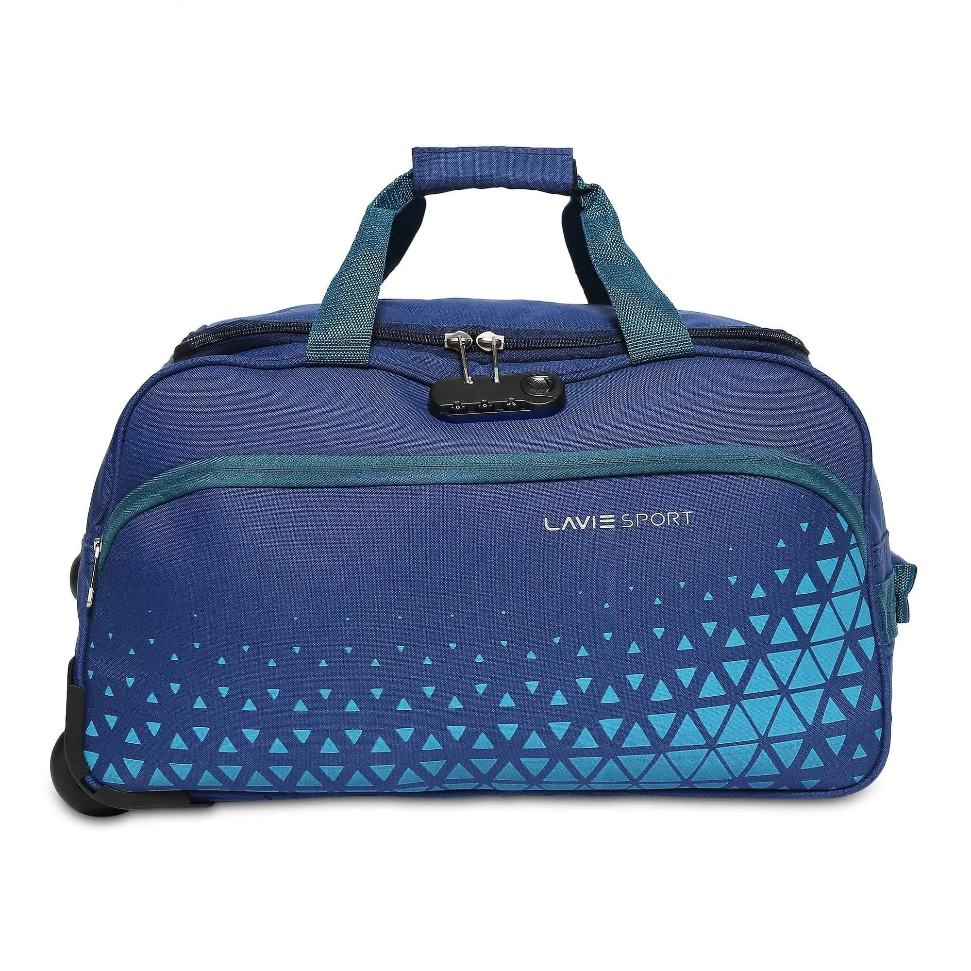 Lavie Sport 62 cms Anti-theft Arrow Wheel Duffle Bag | Navy