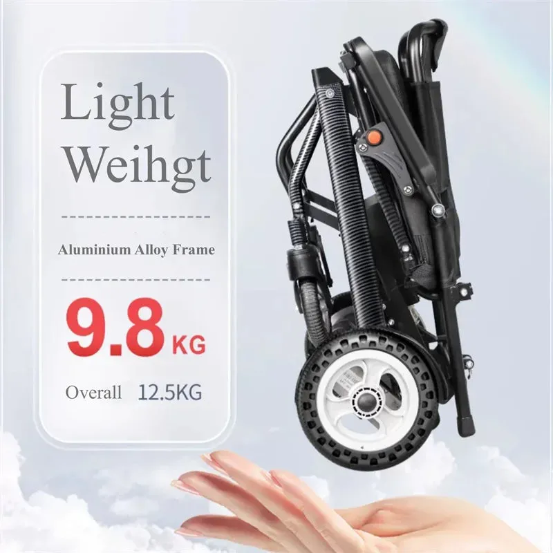 Life Mobility Lightweight Compact Electric Foldable Elderly Wheelchair