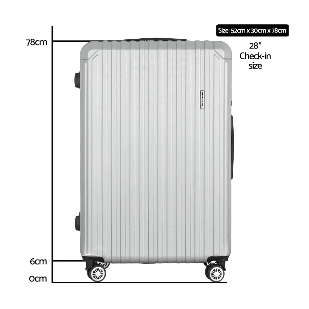 Lightweight Hard Shell 28" Luggage with TSA Lock - Wanderlite