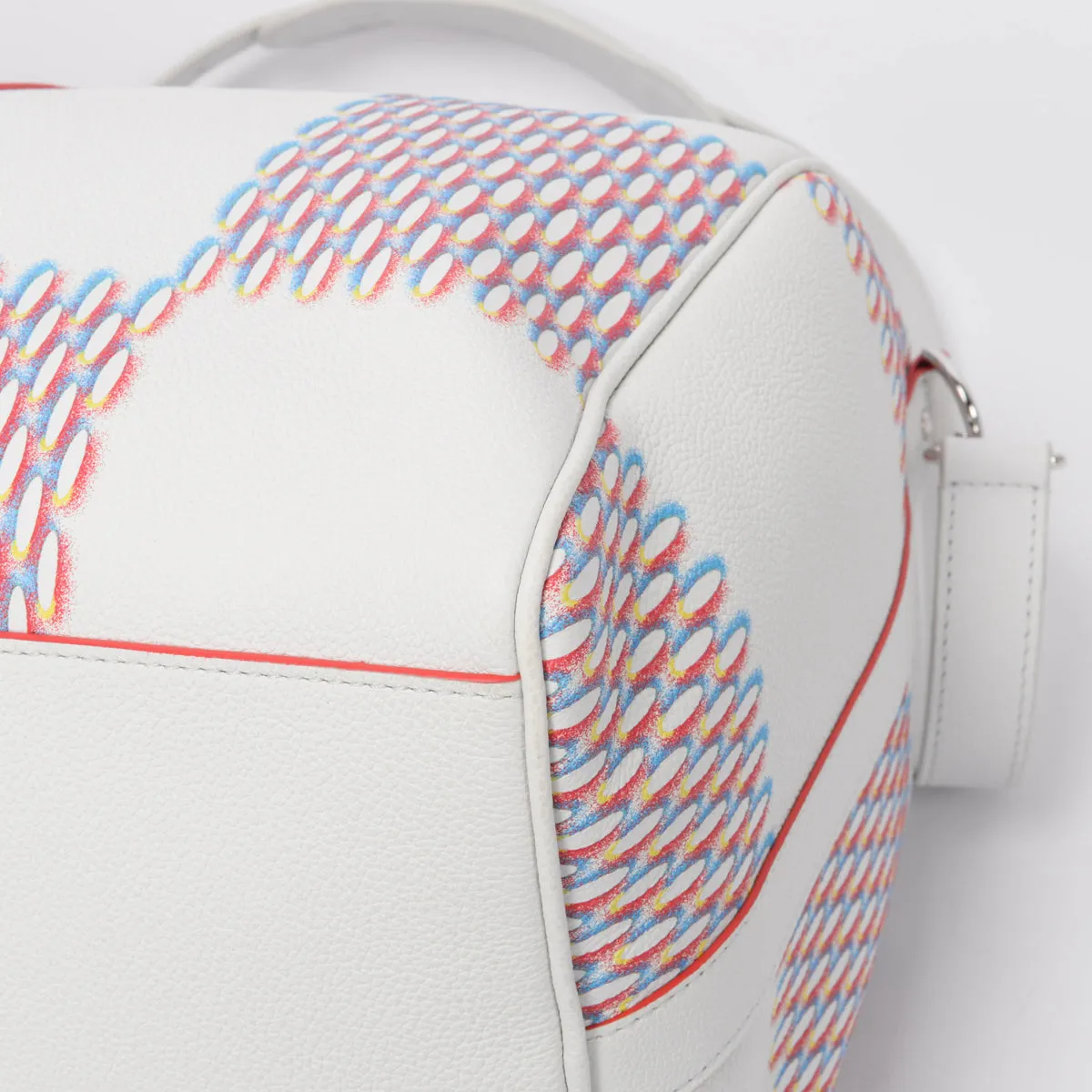 Louis Vuitton White Spray Damier Keepall Bandouliere 50