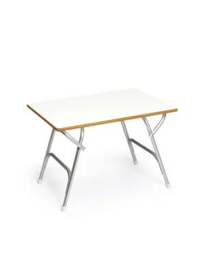 Marine grade Plywood covered with White Formica Boat Table 61x88x61cm-M400FT