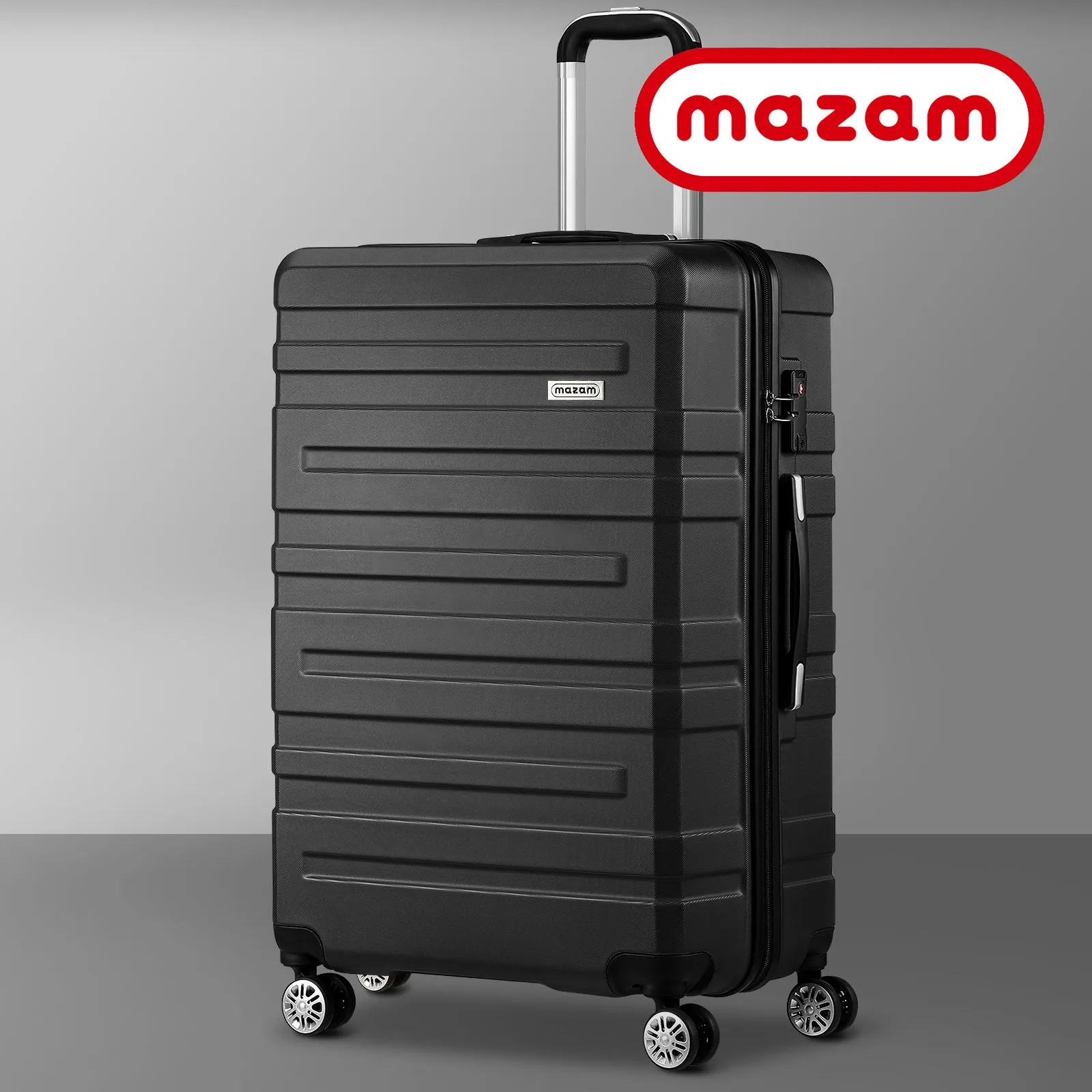 Mazam 28" Luggage Suitcase Trolley Set Travel TSA Lock Storage Hard Case Black