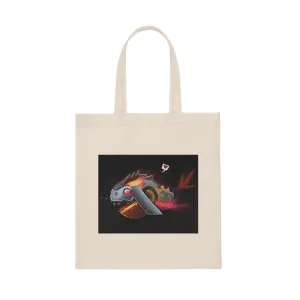 Mecha Whale Strider Canvas Tote Bag