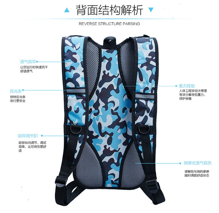 Men's outdoor double shoulder cycling backpack sports water bag backpack