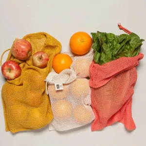 Mesh Produce Bags, Set of 3