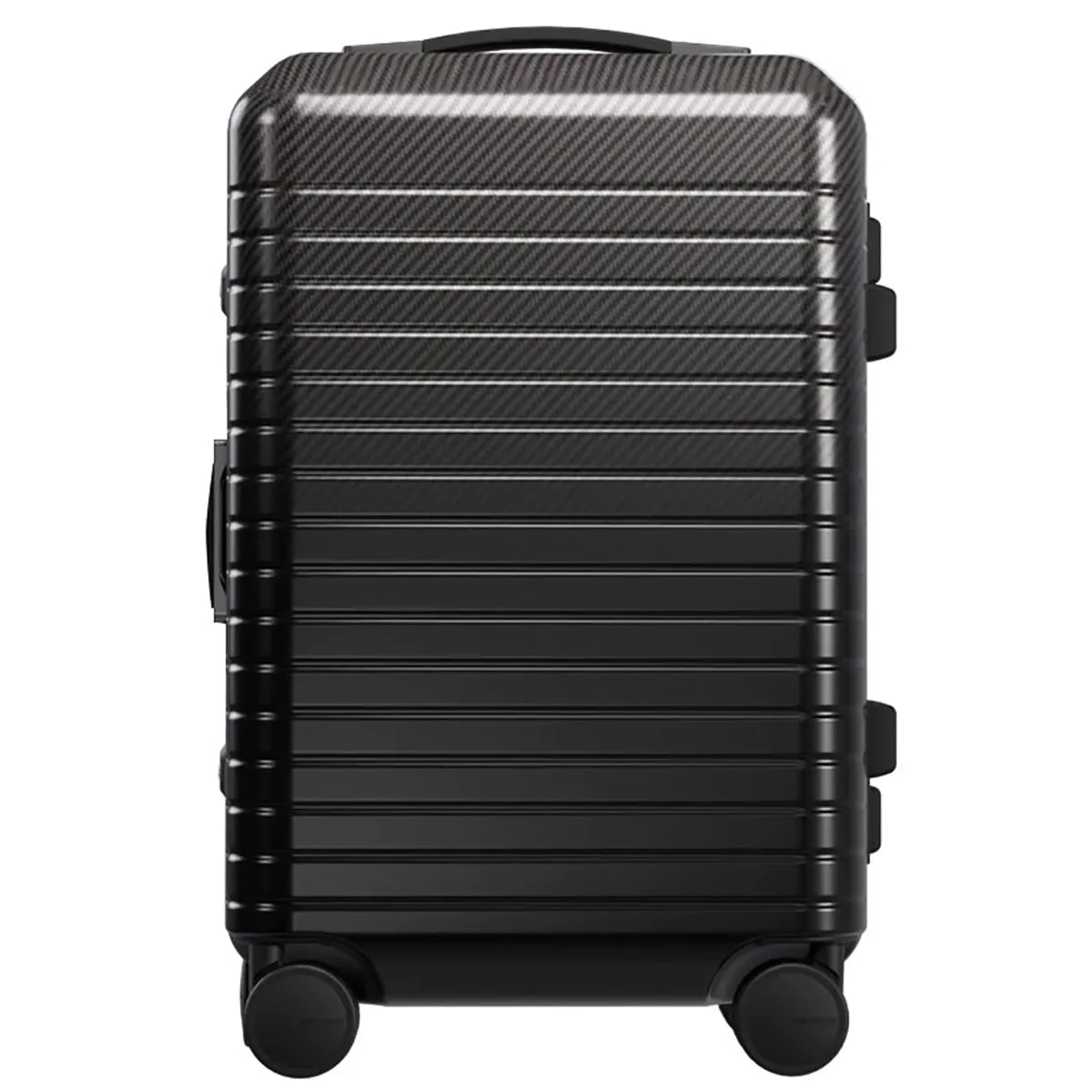 MON CARBONE BLACKDIAMOND Carbon Fiber Zippered Closure Carry On Glossy Black