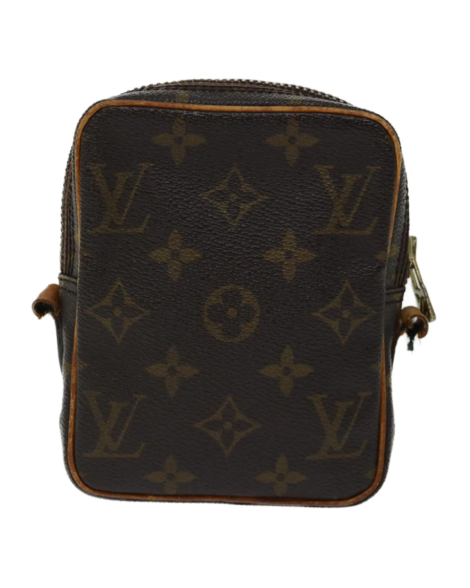 Monogram Canvas Mini Shoulder Bag with Rubbing and Scratches Made in France