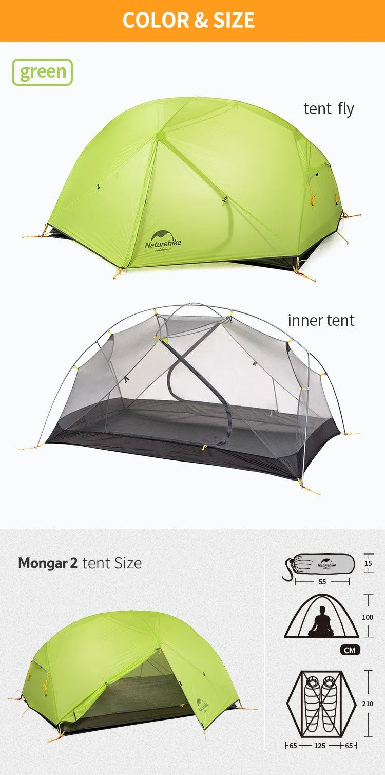 Naturehike Mongar  |  Reliable lightweight tent, easy to setup