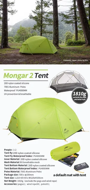 Naturehike Mongar  |  Reliable lightweight tent, easy to setup