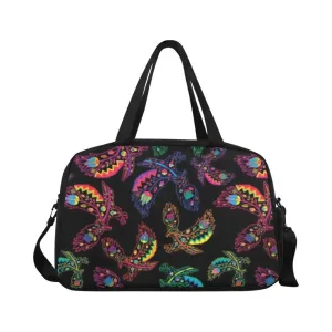 Neon Floral Eagles Weekend Travel Bag