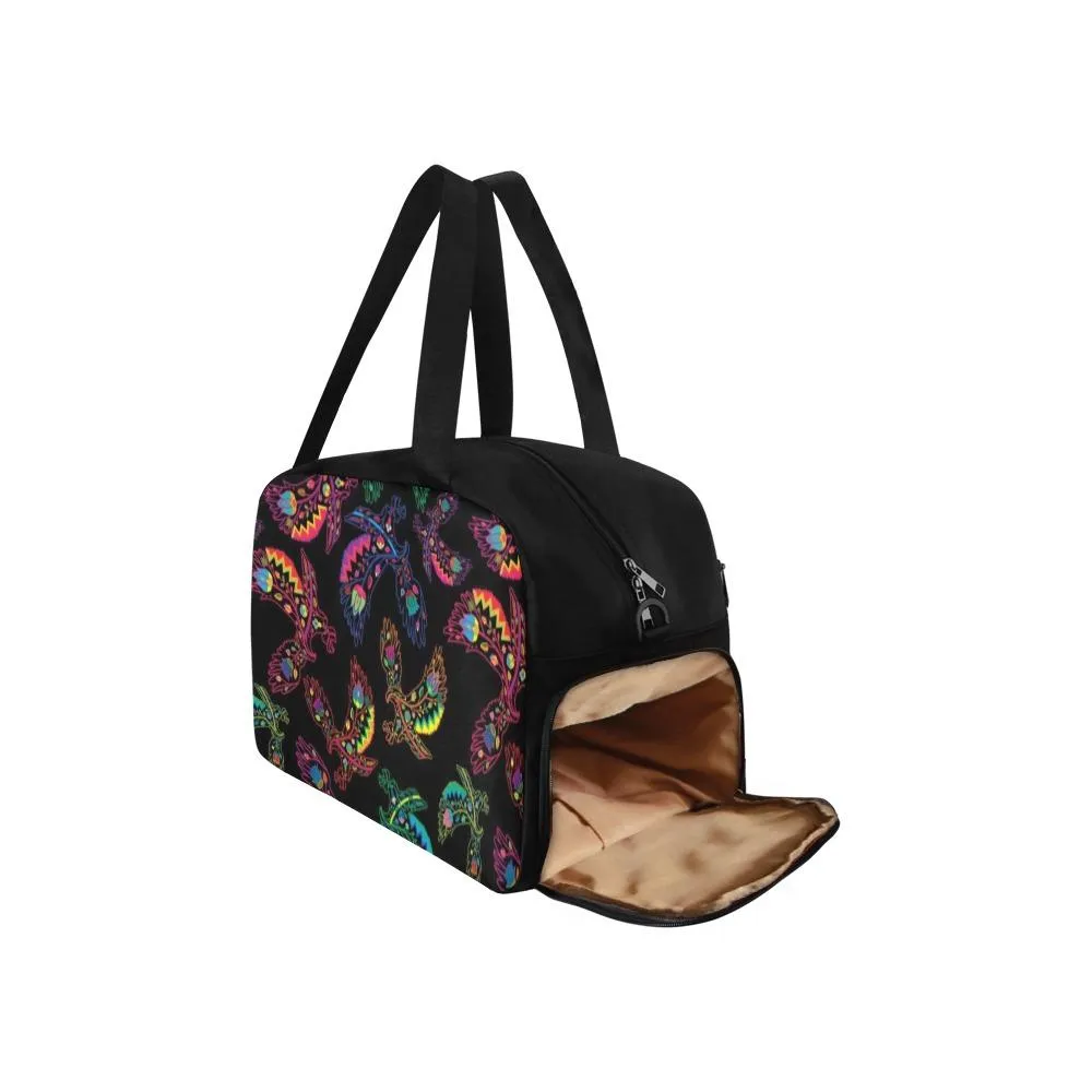 Neon Floral Eagles Weekend Travel Bag