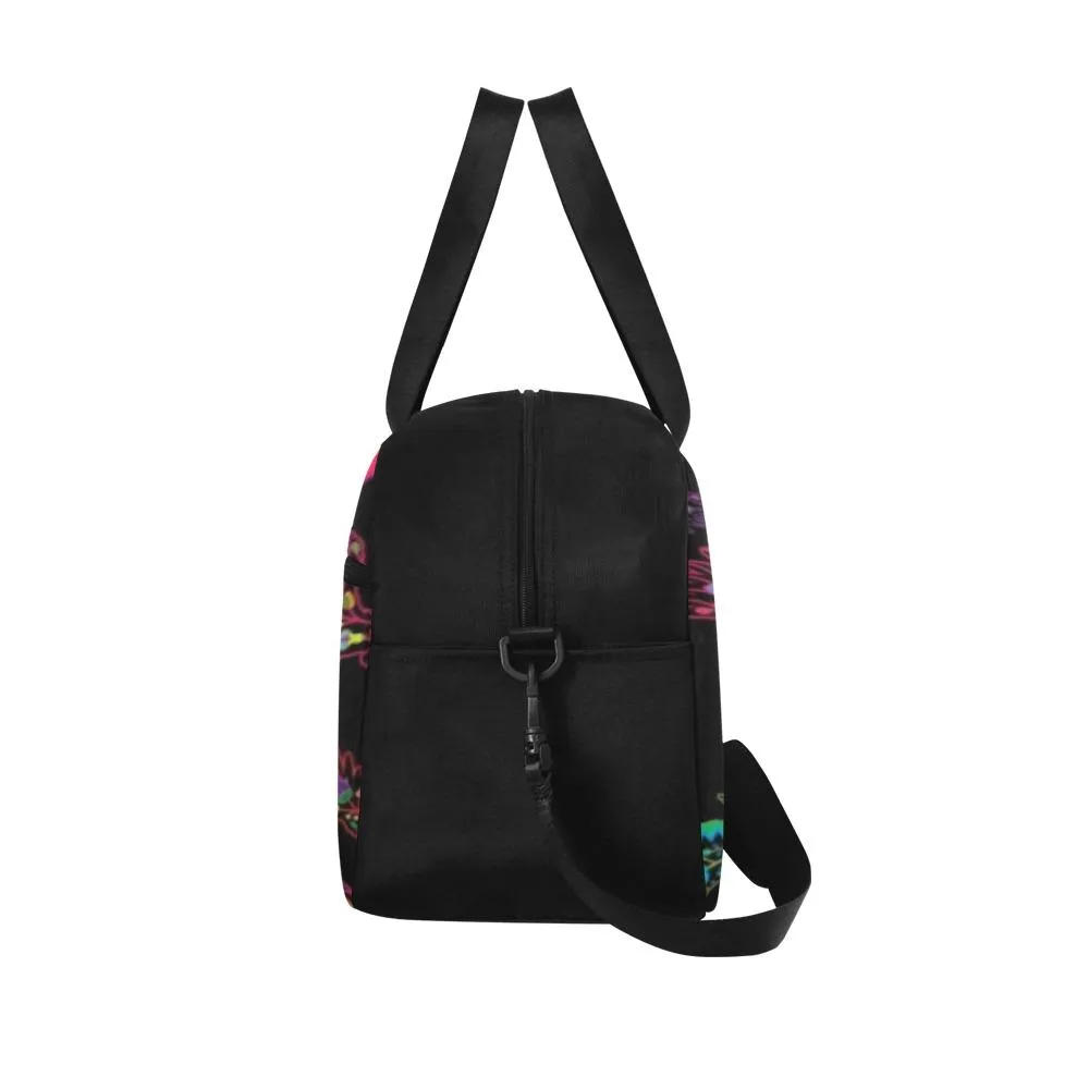 Neon Floral Eagles Weekend Travel Bag