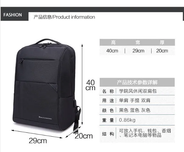 Nylon Material Fashionable polyamides Sport Backpack