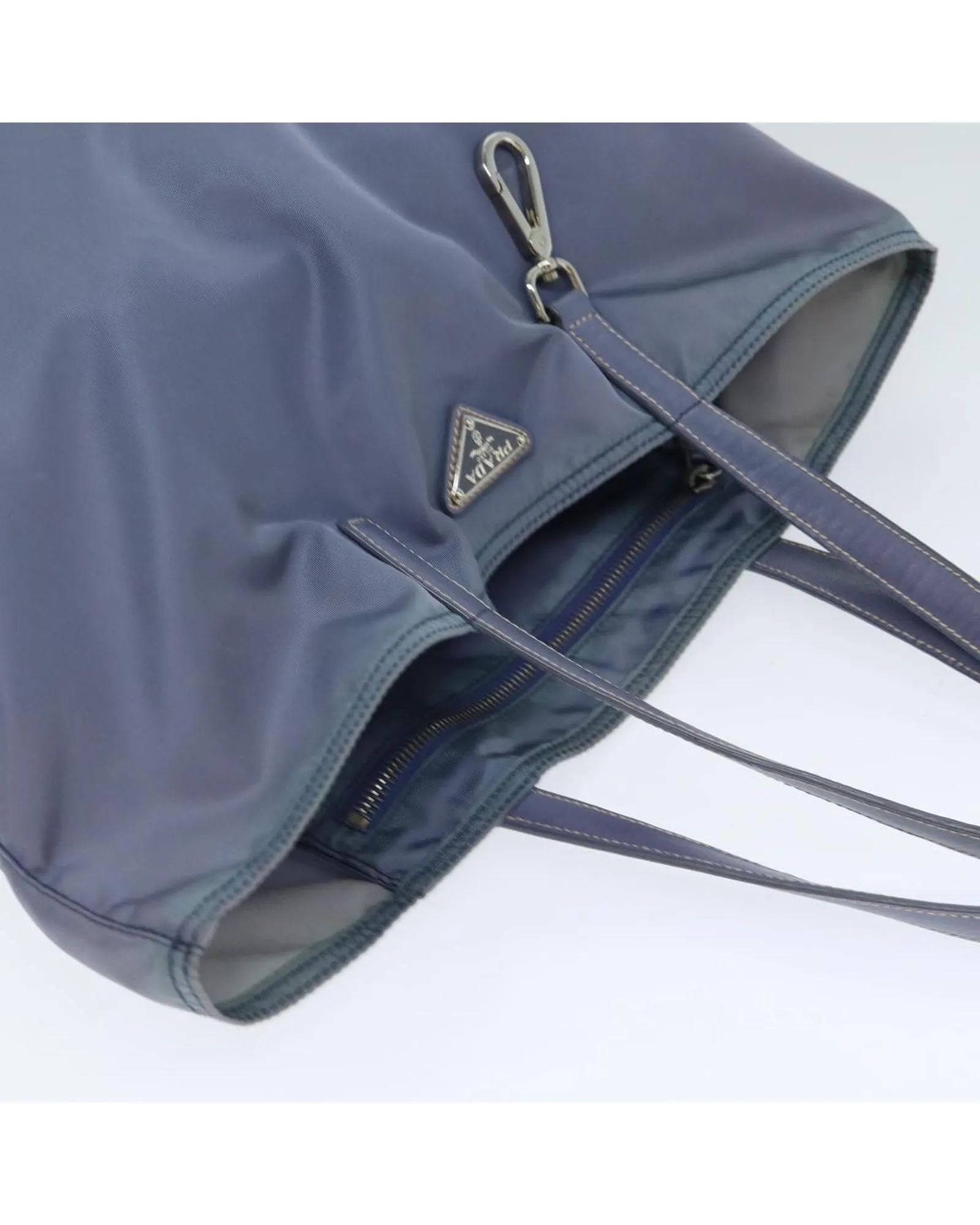 Nylon Tote Bag with Handle Drop and Spacious Interior