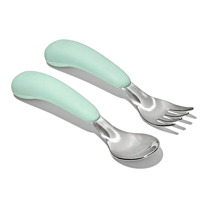 OXO Tot On-The-Go Fork And Spoon Set - Opal