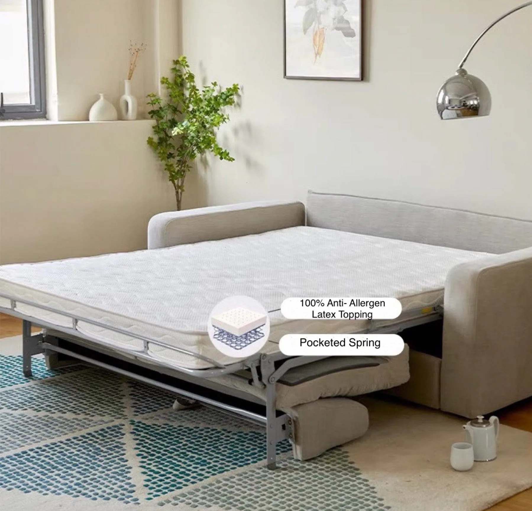 Pence Foldable Sofa Bed with Mattress