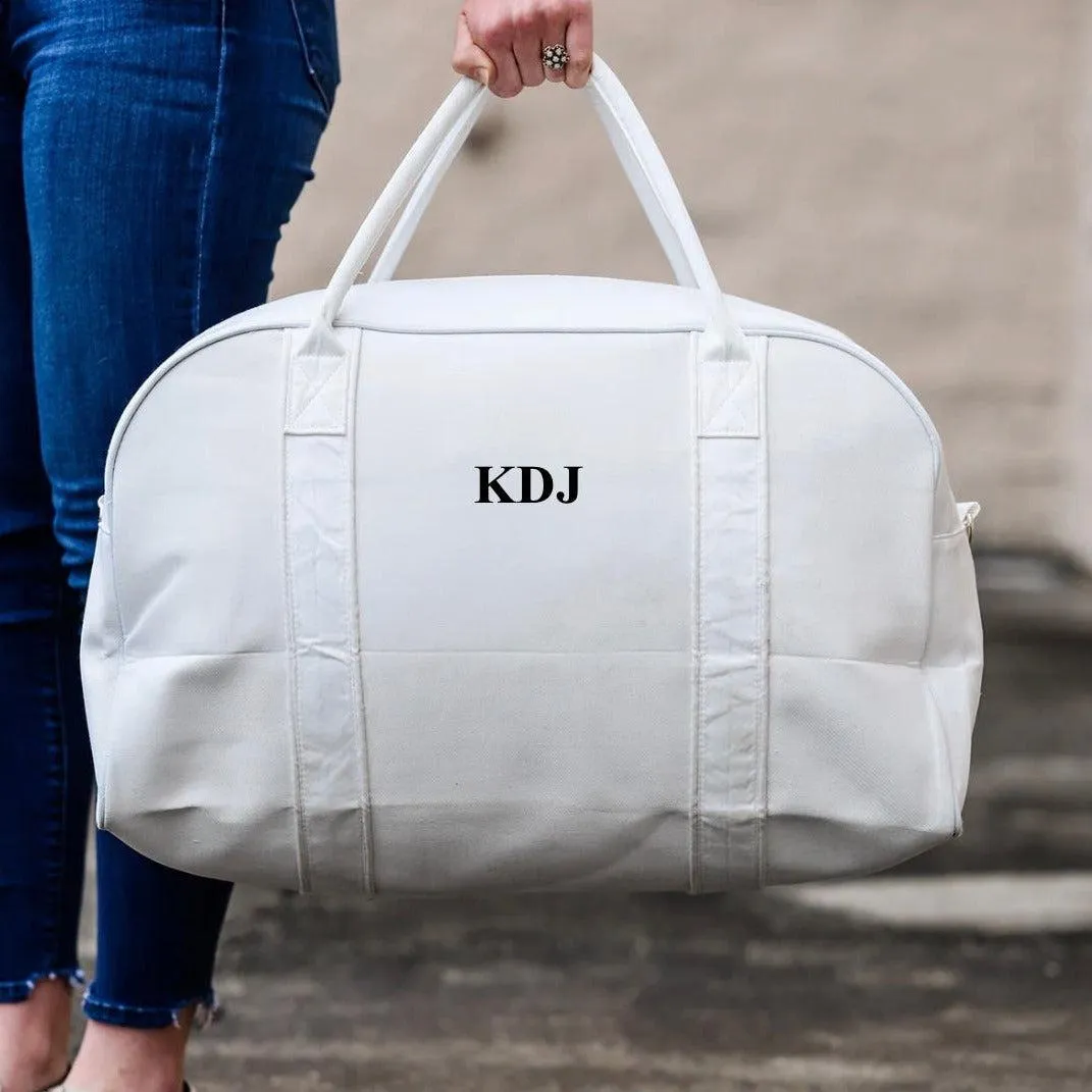 Personalized Canvas Duffel Bag