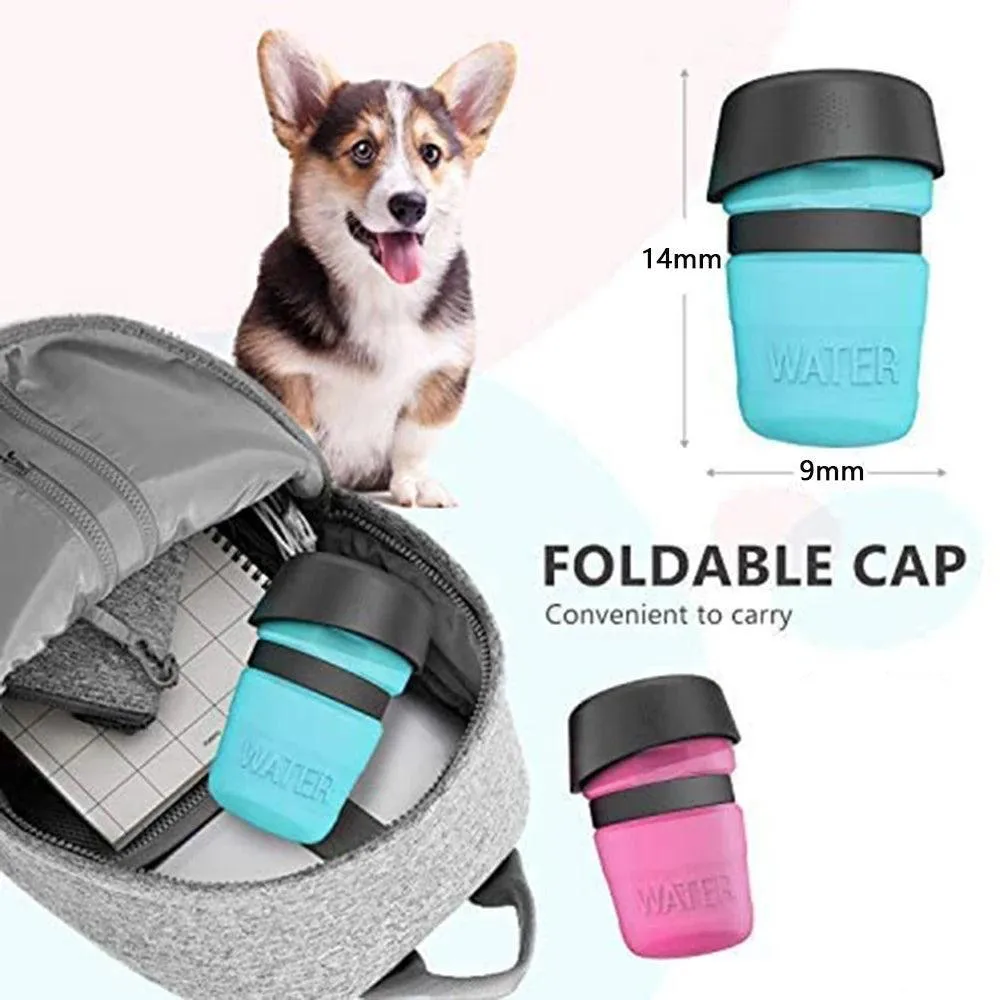 Portable Foldable Pet Water Bottle Feeder