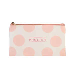 Prolixr Pink Pouch - Makeup & Skincare Pouch - Travel Friendly, Compact & Multi-Functional - Portable & Hassle-Free Cosmetic Pouch - Women & Men