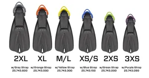 ScubaPro GO Travel Fin W/colored Bungee Strap