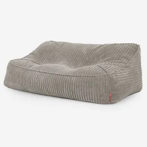 Sloucher Bean Bag Sofa - Cord Mink