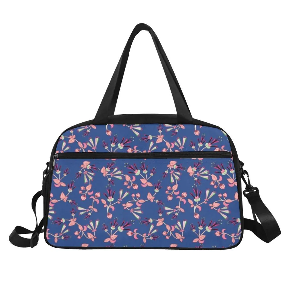 Swift Floral Peach Blue Fitness Handbag