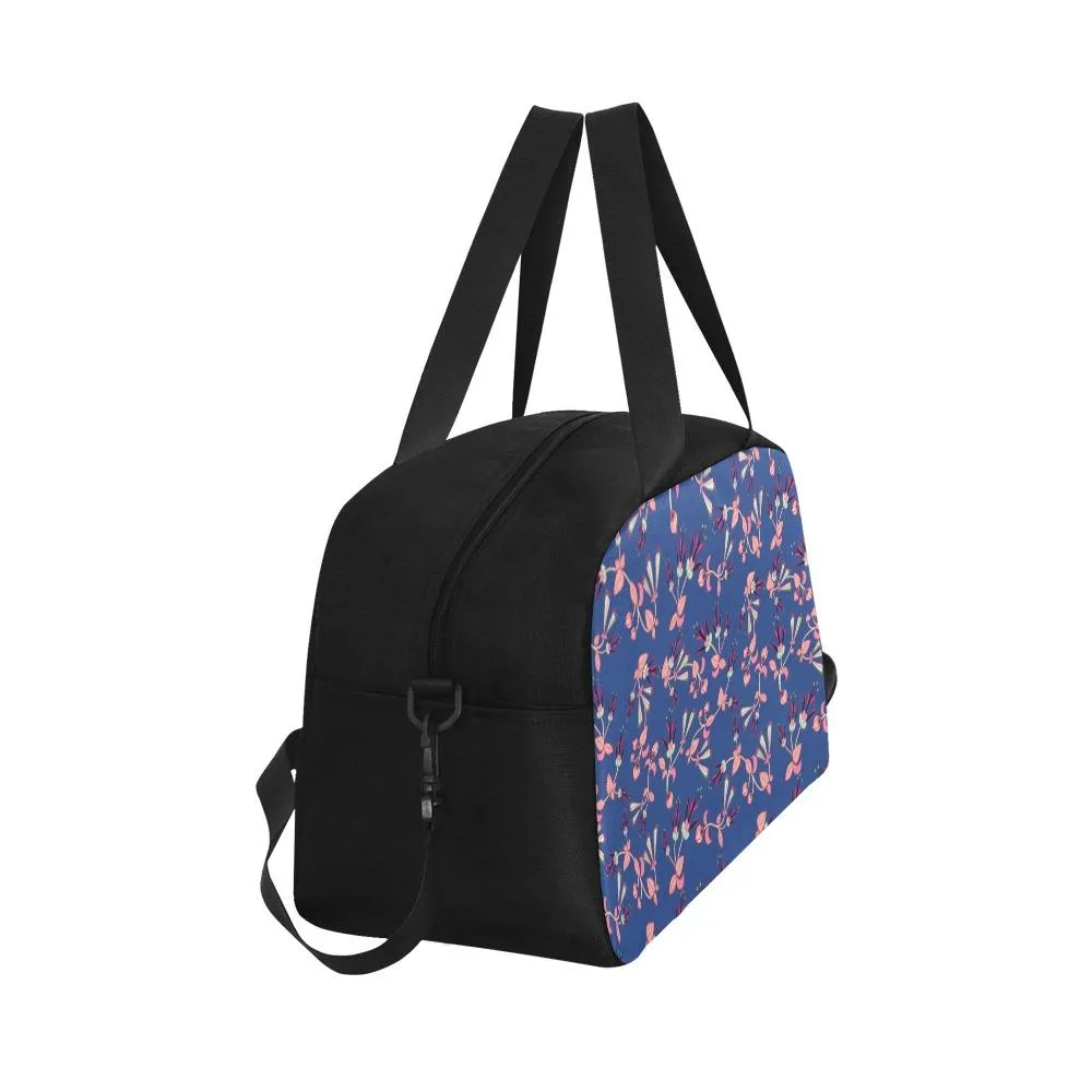 Swift Floral Peach Blue Fitness Handbag