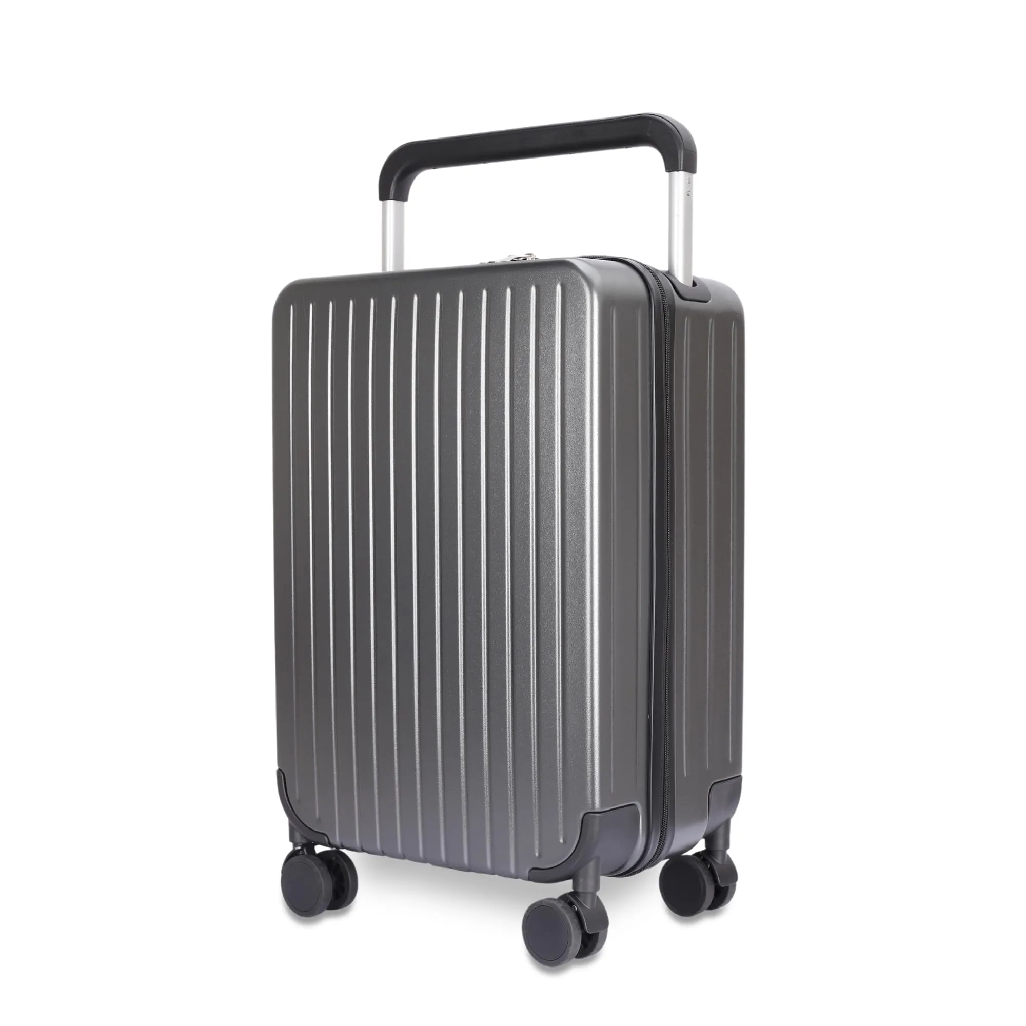 THE CLOWNFISH Trolley Bags for Travel | ABS and Polycarbonate Hard Sided Suitcase | for Travel with 8 Silent Wheels | Cabin Luggage Bag for Users | 360 Degree Rotation | 20 Inch/ 55cm | Grey