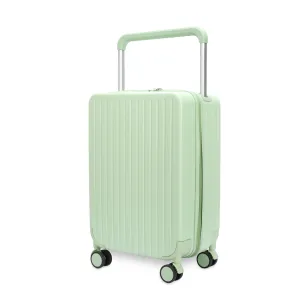 THE CLOWNFISH Trolley Bags for Travel | ABS and Polycarbonate Suitcase | Hard Sided Cabin Luggage Bag with 8 Silent Wheels for Travel | TSA Lock, 360 Degree Rotation | 20 Inch/ 55cm | Green