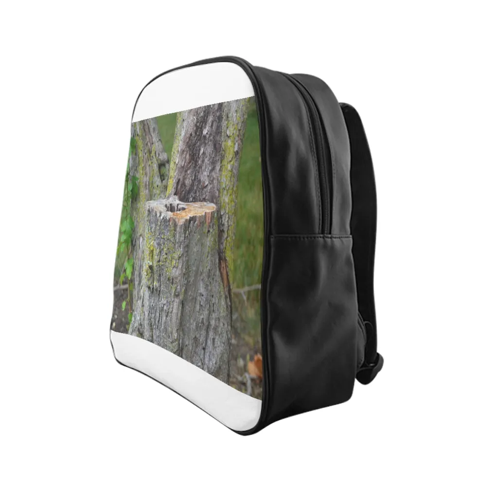 Tree Stump School Backpack