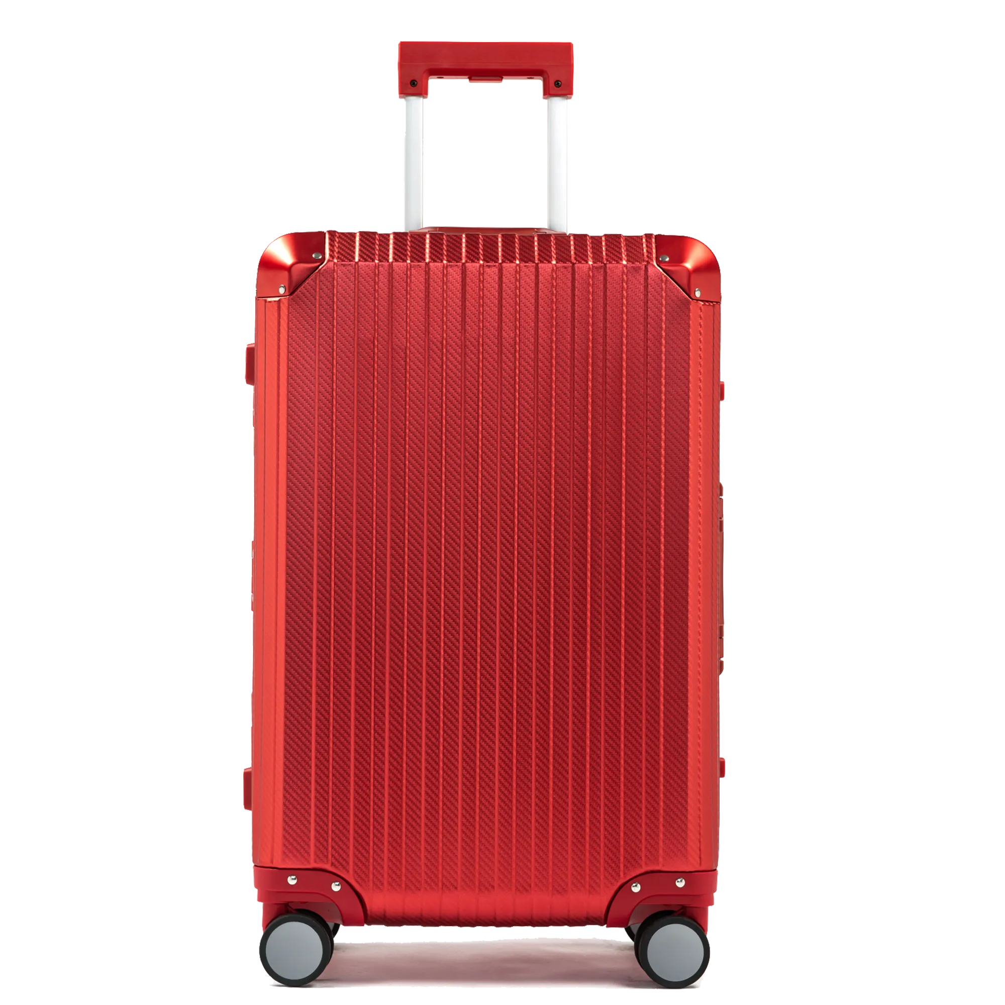 TREK Aluminum Suitcase Red